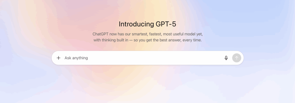 ChatGPT-5 Upgrade