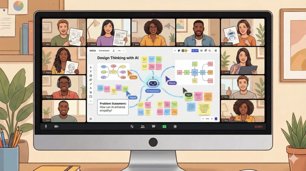 Design Thinking with AI Miro Virtual Workshop
