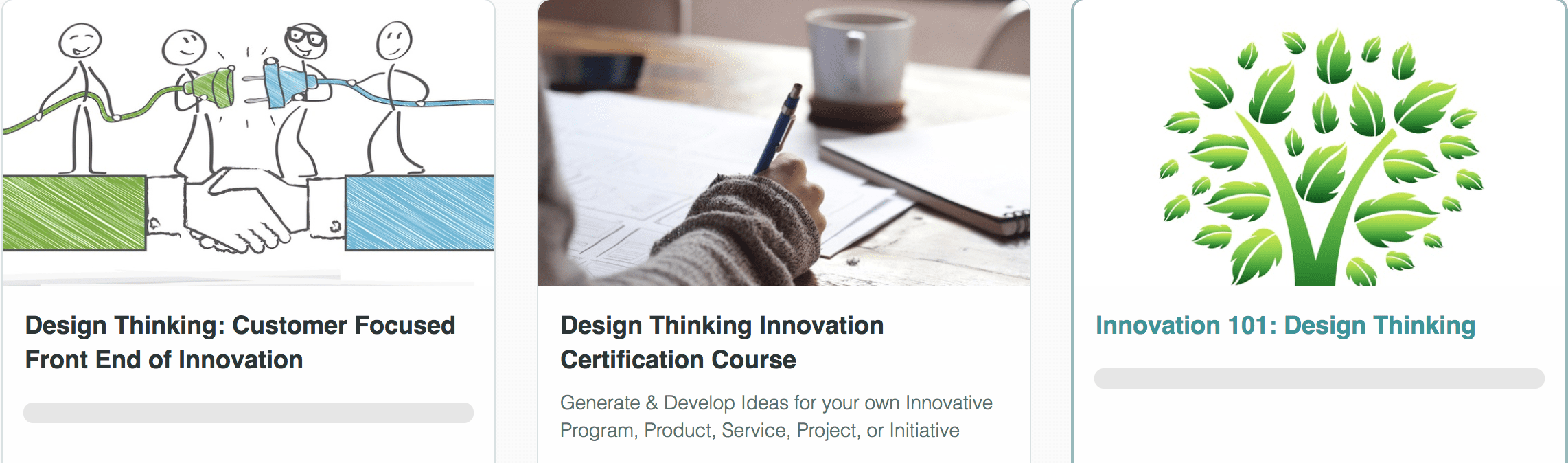 Design Thinking & Innovation Development through Training