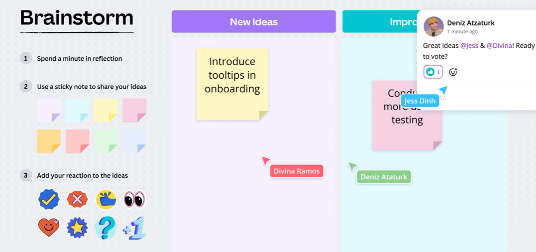 Canva’s Latest Design Tool: Online Whiteboard