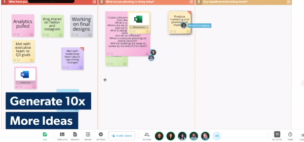 Stormboard is an alternative tool to Miro