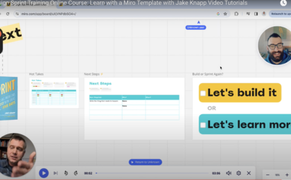 Learn Design Sprint Phases and Process with Jake Knapp Miro Template