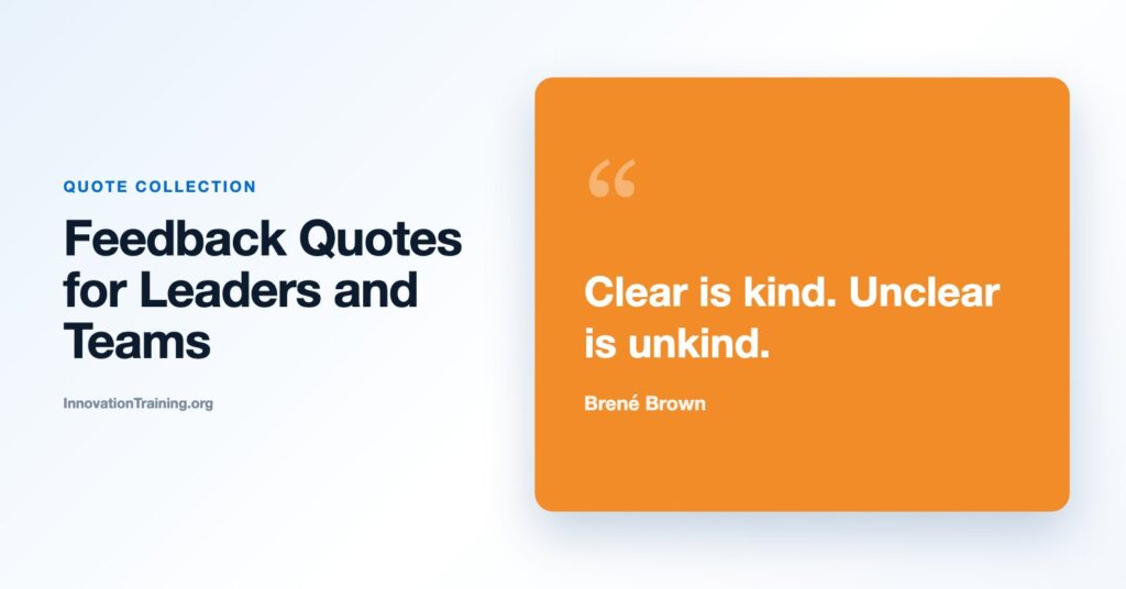 Feedback Quotes for Leaders, Managers, and Teams
