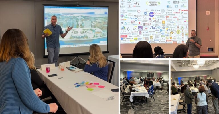 Interactive keynote speaker Darin Eich engaging audiences, with attendees working together at their tables during the session