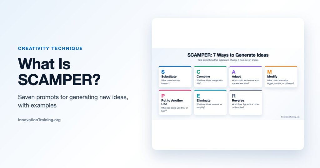 What Is SCAMPER? The Creativity Technique With Examples